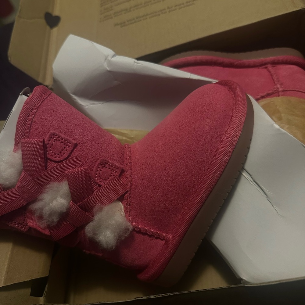 Koolaburra Pink Kids Rain & Snow Boots
